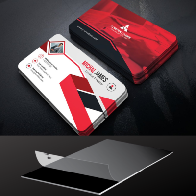 BUSINESS CARDS • 16 pt<br>2" x 3.5" Laminated