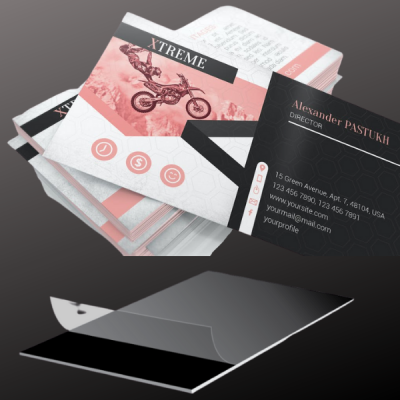 BUSINESS CARDS • 16 pt<br>2" x 3.5" Laminated Suede