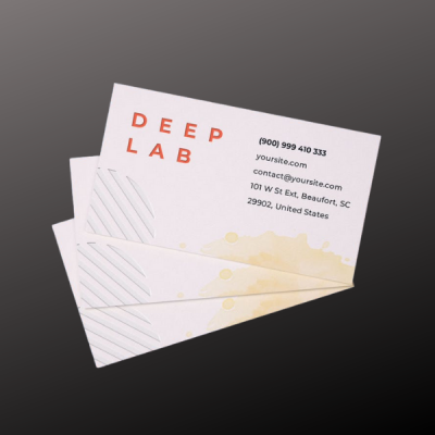BUSINESS CARDS • 18 pt<br>2" x 3.5" Writeable